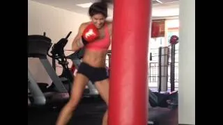 Avril Mathie Boxing Training