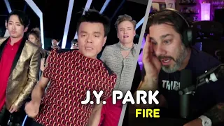 Director Reacts - J.Y. Park - 'Fire' (feat. Conan O'Brien & Steven Yeun & Jimin Park)