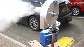 Steam test Tesla Turbine - MK4