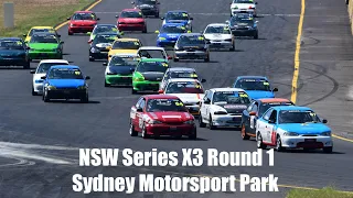 NSW Series X3 Round 1 Sydney Motorsport Park Race Highlights