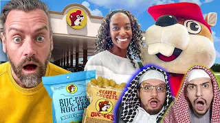 Trying Bucees For The First Time Biggest Gas Station In The USA | Arab Muslim Brothers Reaction