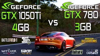 GTX 780 3GB vs GTX 1050 Ti 4GB Test in 7 Games