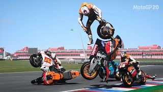 MotoGP 20 - Deadly Crashes (PS4 HD)