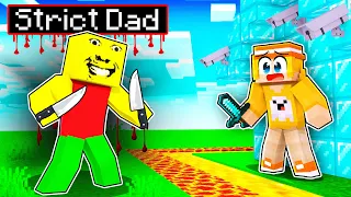 WEIRD STRICT DAD vs Base Mais SEGURA no Minecraft!