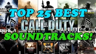 TOP 25 BEST Soundtracks in the Call of Duty Franchise! (Best Music - COD'S Campaign, MP, & Zombies)