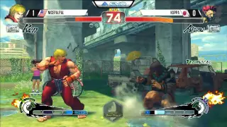 Nicepalpal (Ken) vs Kuppa (Akuma) - EVO 2015 USF4 Pools - 720p/60fps