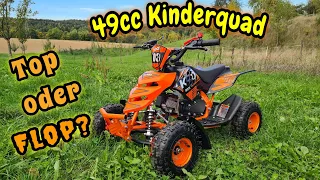 49cc Kinderquad 2Takt Benziner- Unboxing - Aufbau - Probefahrt - Review