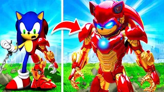 From Sonic To IRON-MAN SONIC In GTA 5!