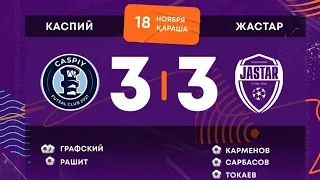 Видеобзор с трибун. Футзал! Каспий 3-3 Жастар. Чемпионат Казахстана 18.11.2022