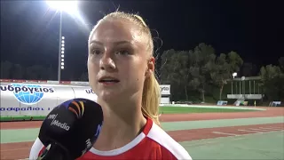 Interview with Alisha Lehmann from Switzerland after the Cyprus Womens Cup match against Finland end