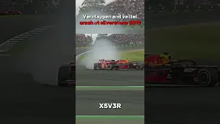 Verstappen and Vettel crash at silverstone 2019 #f1 #formula1 #viral