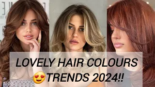 2024 Hair Colours Trend|"It " Girl Hair Colors Everyone will be Trying in 2024 | #stylesforall #hair