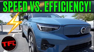 How Much Charge Does Speed Cost You? 75 vs 65 mph in the Volvo C40!