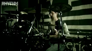 Rhythm Magazine drum lessons: Lamb Of God's Chris Adler demonstrates his warm-up routine at the kit