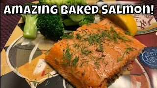 Norwegian Style Salmon with Dill - 5 Ingredients - ZERO carbs