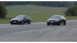 BMW M5 VS AUDI S6 - Scary Race