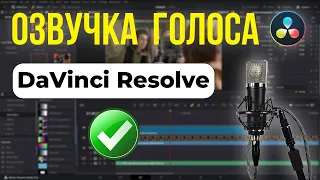 Простой способ записи голоса в DaVinci Resolve / Основы видеомонтажа