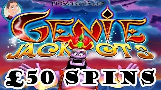 Genie Jackpots Slot Machine £50 Spins - Bookies JACKPOTS