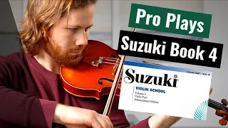 PRO plays | Suzuki Violin Book 4 | Solo Violin