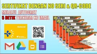 SERTIFIKAT DENGAN QR-CODE, NAMA, & NOMOR SERI OTOMATIS, 5 DETIK LANGSUNG JADI | EO Webinar (Part 6)