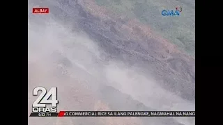 24 Oras: Lava mula sa Bulkang Mayon, sa tatlong daluyan na umuusad