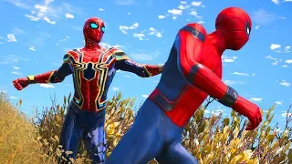 The Iron Spider-Man VS The Amazing Spider-Man Epic Battle | Redux Mango
