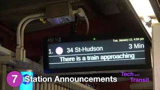 ⁴ᴷ Train Prediction and Arrival Announcement Testing on the Flushing Line