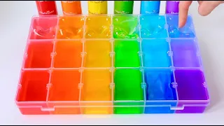 Satisfying Slime Coloring with Food Dye, Pigment, Shaving Foam+ More! Mixing Slime Colours ASMR