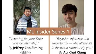 Machine Learning Insider Series 1 | Data Science Internship & Bayesian Inference Research.