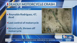 1 dead after single-vehicle crash involving a motorcycle