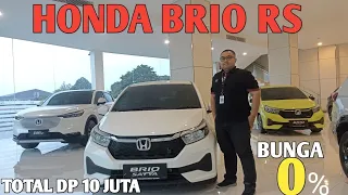 HONDA TURUN HARGA‼️REVIEW PROMO & CICILAN HONDA BRIO 1.2 RS TERBARU 2024 MURAH