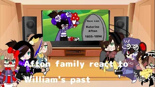 Afton family react to William's past •Pick a Flower•Meme