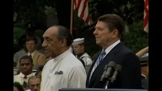 President Reagan's Remarks at the Arrival Ceremony for President Jayewardene on June 18, 1984