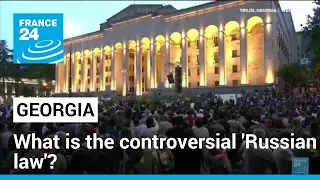 What is Georgia's controversial 'Russian law'? • FRANCE 24 English