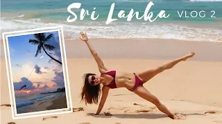 HOW I STAY FIT ON VACATION + INSTAGRAM FAMOUS BEACH SWING!!! | SRI LANKA TRAVEL VLOG 2 (Unawatuna)