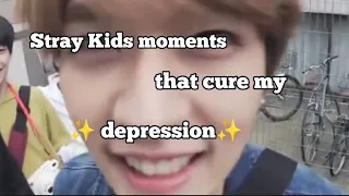 Stray Kids moments that cure my depression 😇✨