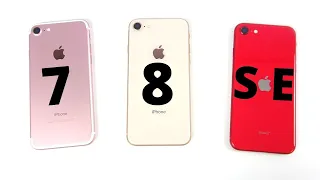 iPhone 7 vs iPhone 8 vs iPhone SE!