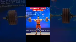 TIAN TAO 89KG🇨🇳 NEW WORLD RECORD 2023 AWC (C&J-222KG) #shots #weightlifting #china #2023awc