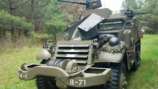 M2A1 Half Track Walkabout - 1941 White - Bertha #halftrack #militaryvehicles #military