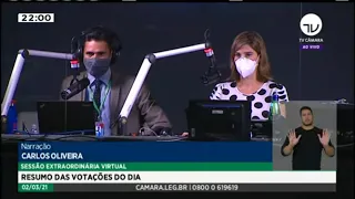 Votação do projeto de ajuda ao setor de eventos deve ser retomada hoje - 02/03/2021