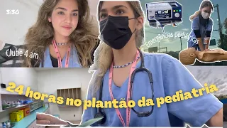 👶Vida de uma Interna na USP#8 Plantão 24h na pediatria, Clube 4 am, Emergências Pediátricas🚑