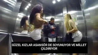 ASANSÖRDE SOYUNMA ŞAKASI ! MİLLET ÇILGINA DÖNDÜ :D