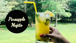 Pineapple mojito|fresh pineapple mojito  mock tail|Non alcoholic recipe|how to make pineapple mojito