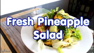 Fresh Pineapple Salad For Weight Loss Recipe For Summer !!| Chef Ricardo Cooking