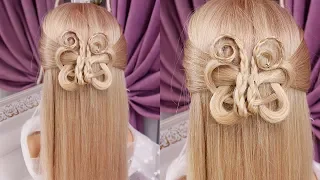 Простая Прическа Пошагово.Бабочка. Amazing Hairstyles Compilation 2018