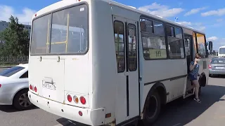 Поездка на автобусе ПАЗ-32054 № Н 581 ЕК 716 по маршруту №103 в Казани . (11.06.2021)