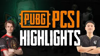 PUBG ESPORTS: BEST MOMENTS OF PCS1 | EXTREME SKILL | FUNNY SITUATIONS