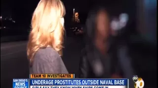 Young Girls Forced to Work as Prostitutes Outside Naval Base San Diego