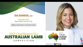 Royal Oaks Country Club's Eva Barrios Plates 2021 Australian Lamb Competition Dishes