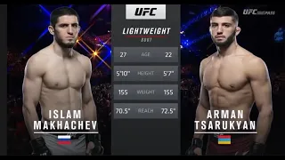 ISLAM MAKHACHEV vs ARMAN TSARUKYAN FULL FIGHT UFC 2021